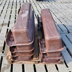7 stk. brugte fodertrug 50 Liter, Ok plast model 1200